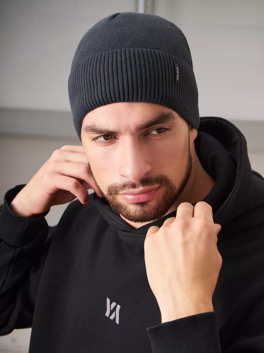 Шапка бини зимняя весенняя с флисом