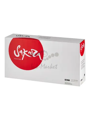Картридж Sakura CE740A (307A) для HP, черный, 7000 к.