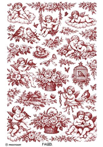 309 Пленочный трансфер декупажная карта, PROstoART