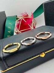 Тонкое крученое кольцо-дорожка из серебра