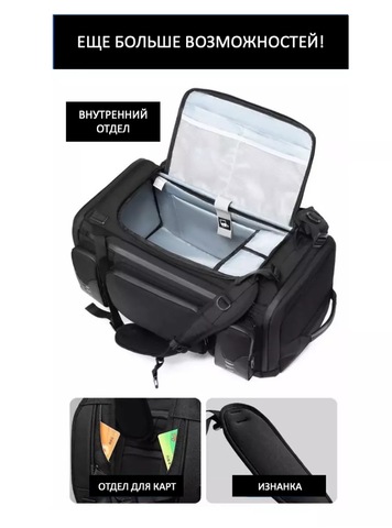 Картинка рюкзак для путешествий Ozuko 9326 Black - 15
