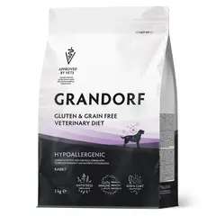 Корм для собак GRANDORF VETERINARY DIET Dog HYPOALLERGENIC диетический с пищевой аллергией или непереносимостью, кролик 3кг