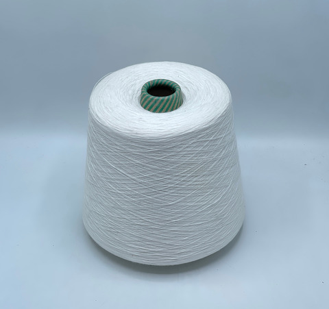 Бобинная пряжа,Cotton combed, 2540м. 100%Хлопок, Молочный(885), 40824