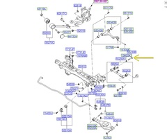 БОЛТ РАЗВАЛА ЗАДНИЙ SONATA NF ВЕРХНИЙ HYUNDAI M14*1,5*93
