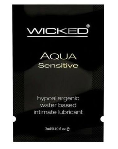 Мягкий лубрикант на водной основе WICKED AQUA Sensitive - 3 мл. - Wicked 90204-sachet