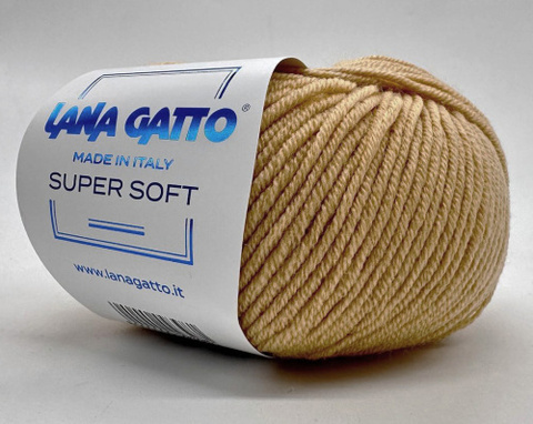 Пряжа Lana Gatto Super Soft 14086 песочный (уп.10 мотков)