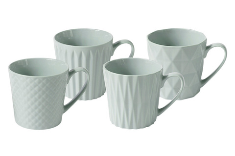 Набор кружек 4шт 380мл Maxwell&Williams Nova голубой