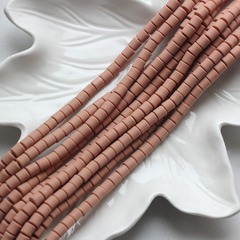 Каучук молочный шоколад, бусины 6 мм,  006-01-126