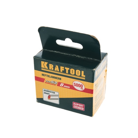 KRAFTOOL тип 53 8 мм, 5000 шт, Супертвердые скобы (31670-08-5000)