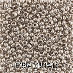 Бисер Чехия "GAMMA" круглый 6 10/0 2.3 мм F394 зелено-бежевый/металлик ( 18141 )