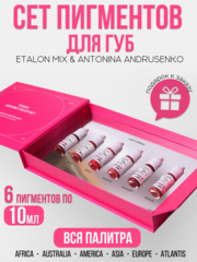 Сет пигментов для губ Etalon Mix & Antonina Andrusenko 6 шт по 10мл