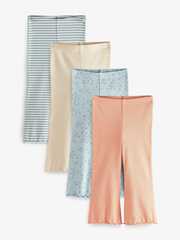 Легинсы для девочки Next E65-368, 4 шт., Бежевый, Голубой