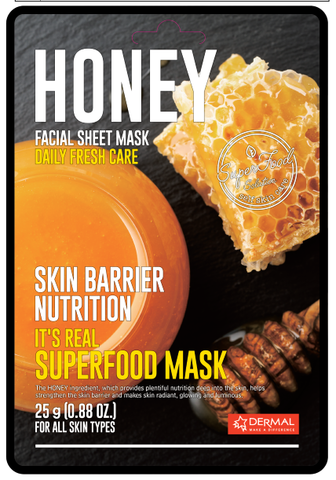 Маска для лица тканевая МЕД It's Real Superfood Mask HONEY, 25 мл 1 шт