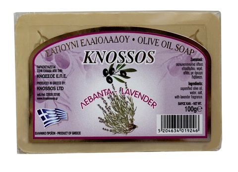 Натуральное мыло с Лавандой Knossos 100 гр