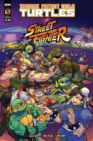 Teenage Mutant Ninja Turtles Vs Street Fighter #5 (Cover B)