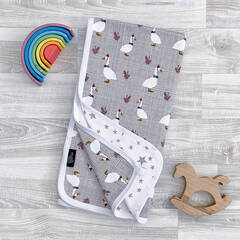 Двусторонний плед Mjölk Гуси