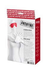 Красная маска Anonymo из искусственной кожи - 