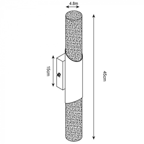 Настенный светильник Arte Lamp AQUA-BASTONE A2470AP-2SS