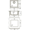 Lemark 9910072 Кухонная мойка Lemark SINARA 440-U подстольного монтажа из кварцгранита цвет: Шампань