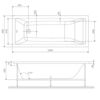 Am.Pm W93A-180-070W-R Gem  каркас для ванны 180х70 см