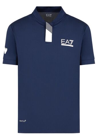 Теннисное поло EA7 Man Jersey Jumper - navy blue