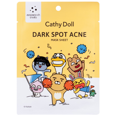 Тканевая маска для лица против черных точек и акне Cathy Doll Dark Spot Acne Mask Sheet, 25 мл