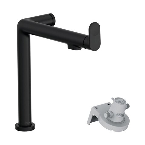 Hansgrohe Aqittura M91 76804670 Смеситель для кухни высокий с фильтрацией воды (черный матовый)