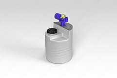 Емкость пищевая ЭкоПром дозировочная с лопастной мешалкой 60 л. вертикальная (47x47x79см;белый) - арт.555698