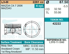 Поршень двигателя TEIKIN 42222 STD (4шт/упак)