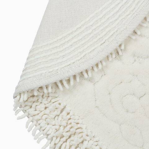 Коврик для ванной 60x100 Arya home Lale кремовый