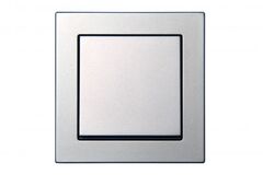 Выключатель Одноклавишный IP44 Серебро LIREGUS EPSILON