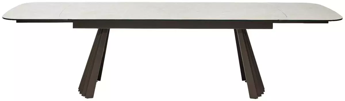 Стол ASTRID 200 TL-102 Бежевый мрамор, испанская керамика / Шоколадное золото каркас, DISAUR