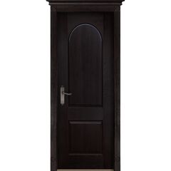 Купить Межкомнатная дверь массив дуба Чезана венге глухая