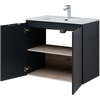 Aquanet 277527 Тумба Алвита new 80 подвесная 2 дв. цв.антрацит (277527)