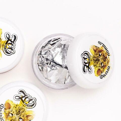 ZOO Фольга поталь 9*9 см серебро