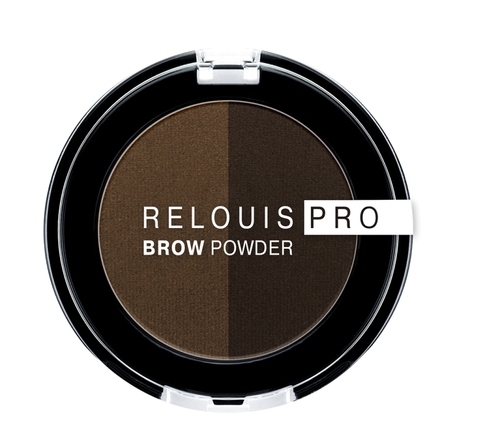 Pro Brow Powder Тени для бровей PRO Brow Powder тон 03 Dark Brown Relouis