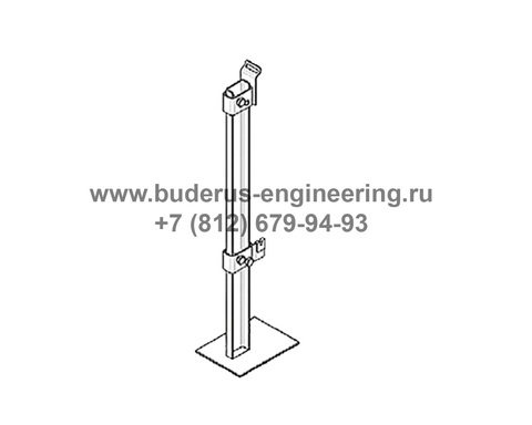 Напольный кронштейн KHC48 BH 500-600/120, (с декоративной крышкой) (тип 20/21/22/30/33) (10 шт в уп) Арт.KHC4870