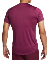 Футболка теннисная Nike Court Dri-Fit Advantage Crew Top - rosewood/white