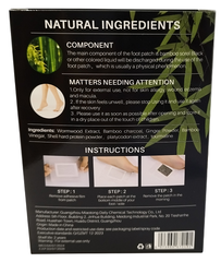 Китайский Детокс пластырь на стопы Foot Patch Deep Cleansing от Bang De Li, коробка, 12 шт