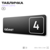 Таблички с номером кабинета 