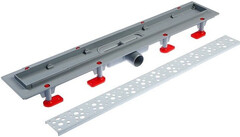 TL1385G Трап пластик.лин.вып 40 реш.нерж.сталь.глянец.Бриз 850