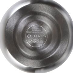 Чайник нерж, 2.7 л, свист, ручк бакелит, с силик покр, Daniks, индукц, стальной, M-085