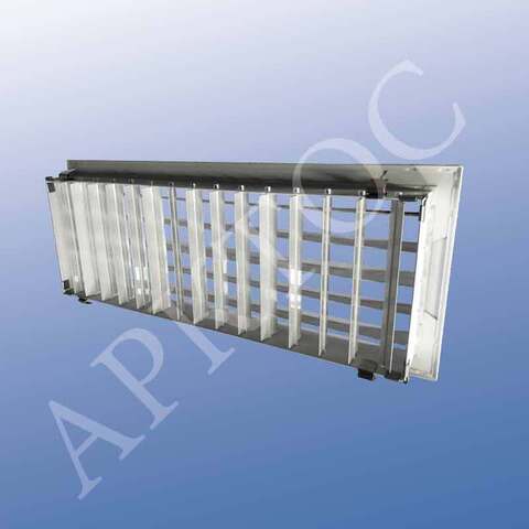 Алюминиевая двухрядная решетка Арктос АДН-К 300x150