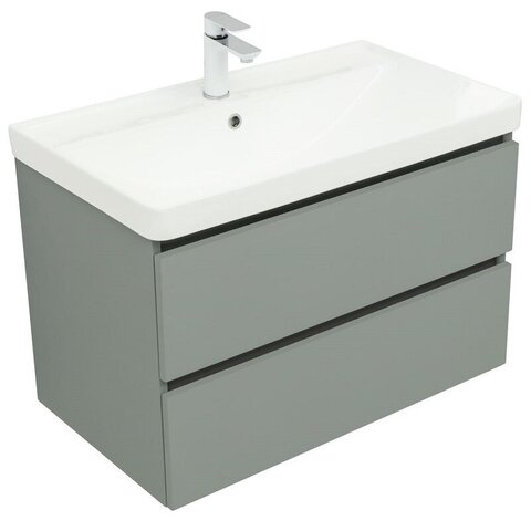 Aquanet 337961 Тумба Вега 2.0 80 2 ящ. цв.мисти грин (337961)