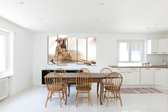 Модульная картина "Позирующая девушка"