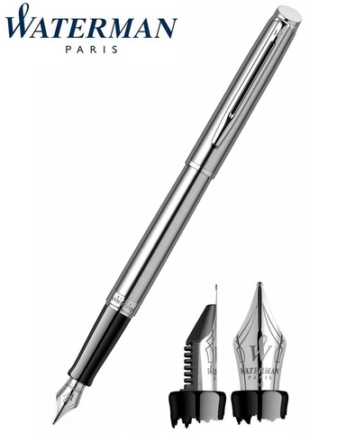 Ручка перьевая Waterman Hemisphere  St. Steel CT, F (S0920410)