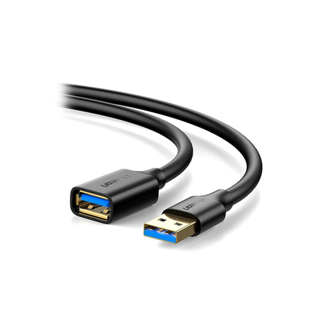 Кабель UGREEN US129 USB 3.0 Extension Male Cable 2 м, черный