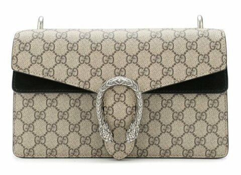 Сумка Gucci Dionysus GG Supreme Small бежевый/черный