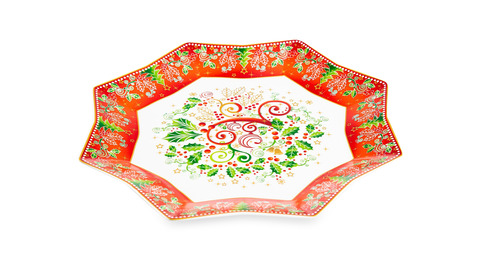 Блюдо сервировочное 28см Lamart Palais Royal Рождественная Омела