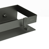 Lemark 9776054 Полка для душа прямая 400 мм Lemark SHELF LINE из нерж. стали с крючками, графит